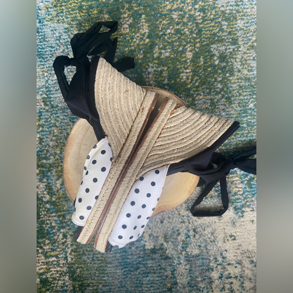 Vintage Y2K Té Casan G’auluce Seldi black white polka dot espadrilles, EU 37 - Picture 10 of 16